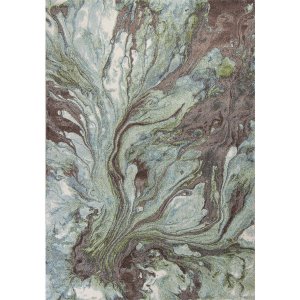 Homeroots.co 353631 3'x5' Polypropylene Seafoam Area Rug