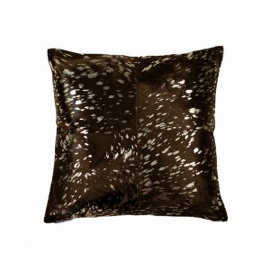 Homeroots.co 316829 18 X 18 X 5 Gold And Chocolate Quattro - Pillow