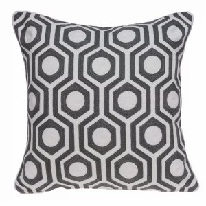 Homeroots.co 334130 20 X 7 X 20 Cool Gray And White Pillow Cover With 