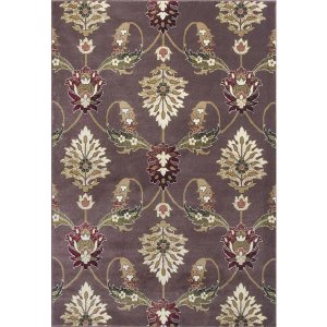 Homeroots.co 353584 3'x5' Plum Palazzo Polypropylene Area Rug