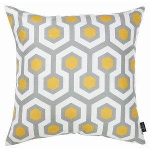 Homeroots.co 355449 Retro Geometric Decorative Throw Pillow Cover