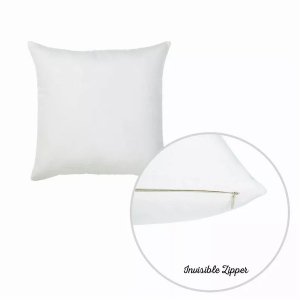 Homeroots.co 355427 Set Of 2 White Brushed Twill Decorative Throw Pill