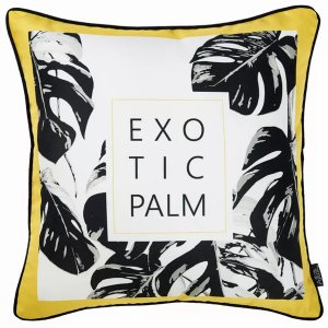 Homeroots.co 355534 18x 18 Tropical Exotic Palm Squares Decorative Thr