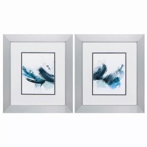 Homeroots.co 365247 17 X 19 Silver Frame Coastal Crush (set Of 2)