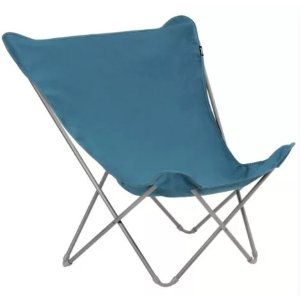 Homeroots.co 373465 Modern Indoor Outdoor Teal Xl Folding Lounge Chair