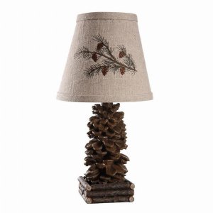 Homeroots.co 380488 Pinecone Accent Lamp