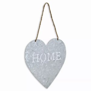 Homeroots.co 379865 Home Gray Galvanized Metal Wall Art