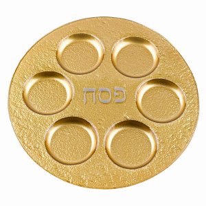 Homeroots.co 375740 13 Handcrafted Decor Gold Seder Plate