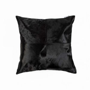 Homeroots.co 316760 18 X 18 X 5 Black Quattro - Pillow