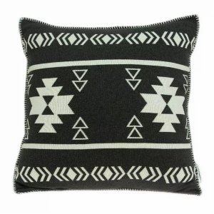 Homeroots.co 334056 20 X 7 X 20 Southwest Black Cotton Pillow Cover Wi