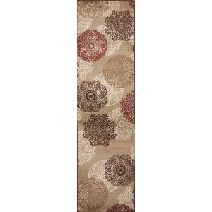 Homeroots.co 353496 2' X 8' Sand Polypropylene Runner Rug