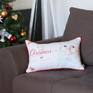 Homeroots.co 355501 12x20 Christmas Printed Decorative Throw Pillow Co