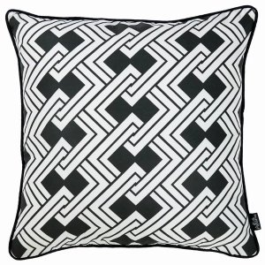 Homeroots.co 355560 18x 18 Tropical Bw Links Squares Decorative Throw 