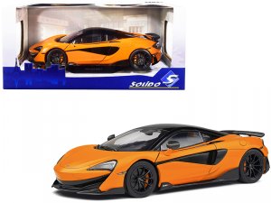 Solido S1804501 2018 Mclaren 600lt Coupe Mclaren Orange And Black 118 