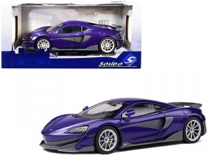 Solido S1804502 2018 Mclaren 600lt Coupe Lantana Purple Metallic With 