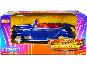 Welly 22411LRW-bl 1941 Chevrolet Special Deluxe Convertible Candy Blue