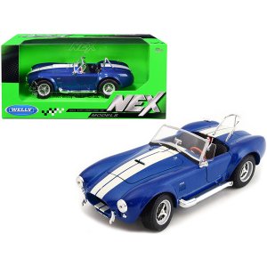 Welly 24002bl 1965 Shelby Cobra 427 Sc Blue Metallic With White Stripe