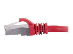 C2g 857 -30ft Cat6 Snagless Shielded (stp) Network Patch Cable - Red -