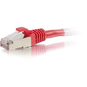 C2g 857 -30ft Cat6 Snagless Shielded (stp) Network Patch Cable - Red -