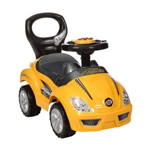 Dti 382A_yellow Freddo Toys Deluxe Ride On Car  Push Car (yellow)