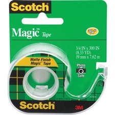 3m MMM 105BX Scotch Dispensing Matte Finish Magic Tape - 25 Ft Length 