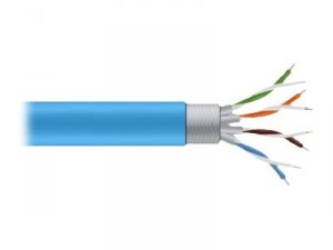 Black C6ABC50S-STR-BL-1000 Cat6a Bulk Cable Stranded Sftp 650mhz Cm Pv