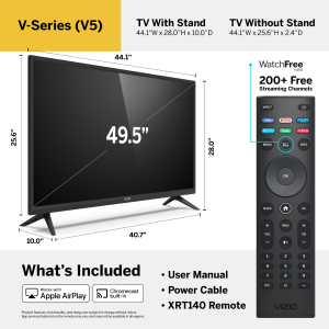 Vizio V505-H1 V-series 50 Class 49.5in