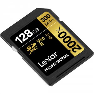 Lexar LSD2000128G-B2NNU Professional Sdxc Memory Card, 2000x, 128gb Cl