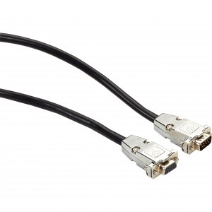 Black EDN12BLK-0005-MF Db9 Emirfi Cable With Black Jacket, M-f