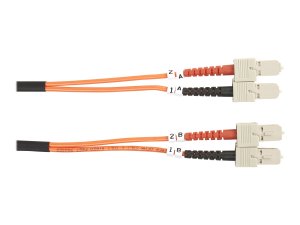 Black FO625-005M-SCSC Fiber Patch Cable 5m Mm 62.5 Sc To Sc