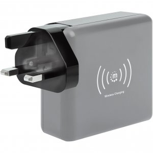 Manhattan 102452 4-in-1 Travel Wall Charger And Powerbank 8,000 Mah