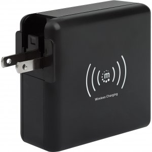 Manhattan 102452 4-in-1 Travel Wall Charger And Powerbank 8,000 Mah