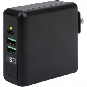 Manhattan 102452 4-in-1 Travel Wall Charger And Powerbank 8,000 Mah