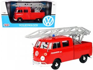 Motormax AVE 79584 Volkswagen Type 2 (t1) Fire Truck With Aerial Ladde