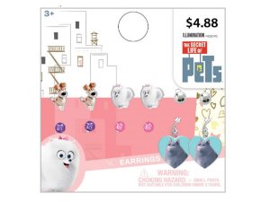 Bulk GH881 The Secret Life Of Pets 12 Piece Earrings With 6 Pairs