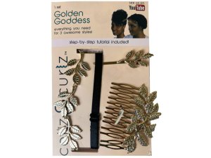 Bulk CA753 Coilz Amp; Curlz Golden Goddess Hair Kit With Step By Step 