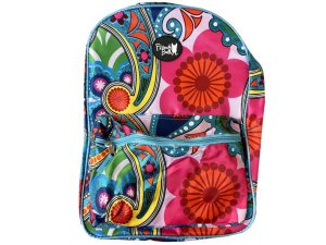 Bulk HL454 French Bull 16quot; Multi Colored Bella Backpack