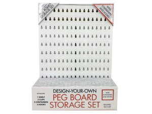 Bulk HC501 Design-your-own Peg Board Storage Set With Containers And H