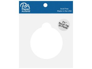 Bulk AC051 Paper Accents 30pc 2.5 In. Round Cardstock Tag