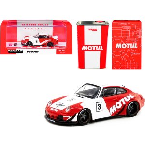 Tarmac T64-017-MO Rwb 993 3 Motul Red And White With Metal Oil Can Rau