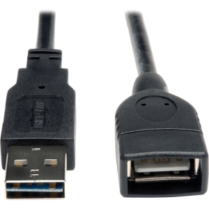 Tripp UR024-001 1ft Usb 2.0 High Speed Extension Cable Reversible A To