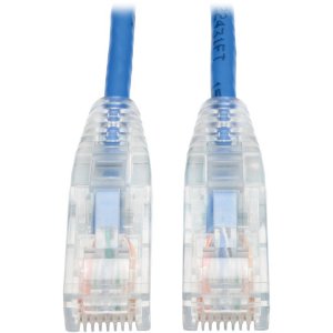 Tripp N201-S03-BL 3ft Cat6 Gigabit Snagless Molded Slim Utp Patch Cabl