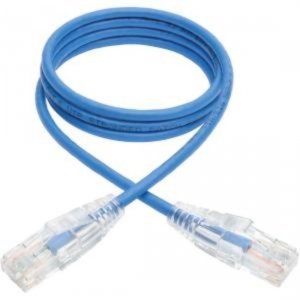 Tripp N201-S03-BL 3ft Cat6 Gigabit Snagless Molded Slim Utp Patch Cabl