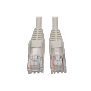 Tripp N001-005-WH 5ft Cat5 Cat5e Snagless Molded Patch Cable Utp White