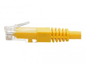 Tripp N200-002-YW 2ft Cat6 Gigabit Molded Patch Cable Rj45 M-m 550mhz 