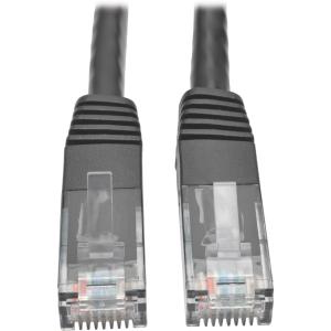 Tripp N200-014-BK Cat6 Gigabit Molded Patch Cable (rj45 M-m), Black, 1