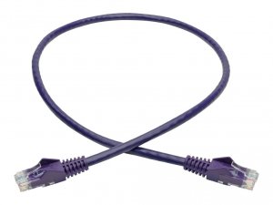 Tripp N201-002-PU 2ft Cat6 Snagless Molded Patch Cable Utp Purple Rj45