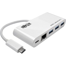 Tripp U460-003-3AG-C 3-port Usb-c Hub W Gbe, Usb-c Charging Usb Type C