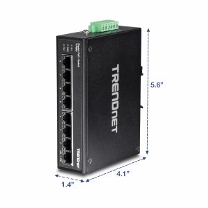 Trendnet TI-PG80 8-port Hardened Industrial Gigabit Poe+ Din-rail Swit