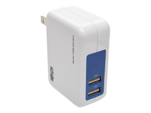 Tripp U280-002-W12 Dual Port Usb Tablet Phone Wall Travel Charger 5v -